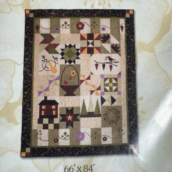Quilters Sampler Club Twig & Berry Calendar Quilt Kit Precut Fabric Block 9 - Picture 2 of 3